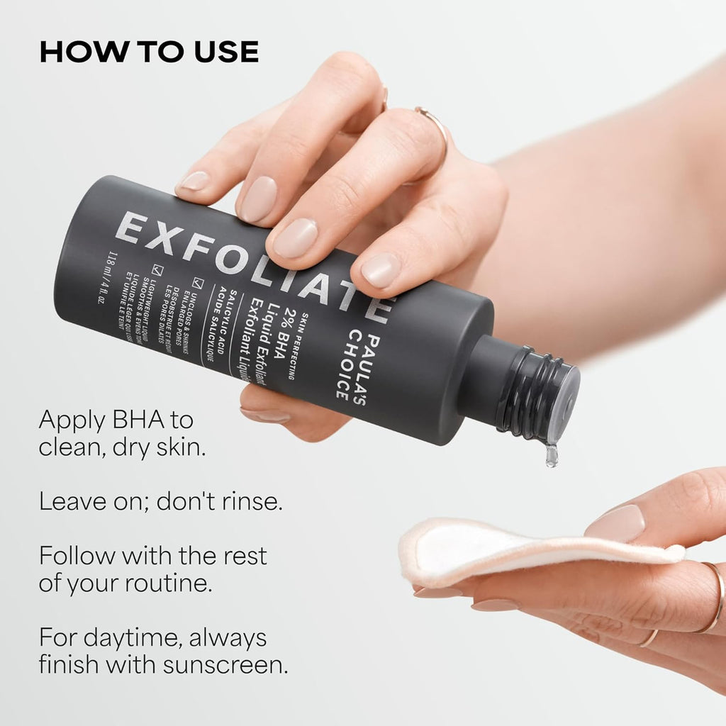 Paula's Choice SKIN PERFECTING 2% BHA Liquid Exfoliant with Salicylic Acid, Facial Polish for Pores, Wrinkles & Fine Lines, Suitable for Blackhead-Prone Skin, Fragrance-Free (Copy) (Copy)
