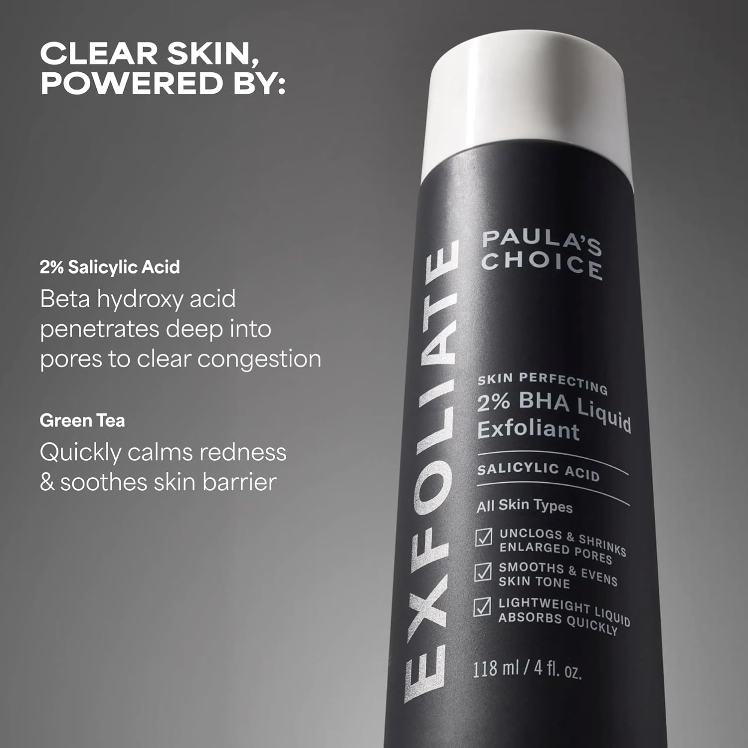 Paula's Choice SKIN PERFECTING 2% BHA Liquid Exfoliant with Salicylic Acid, Facial Polish for Pores, Wrinkles & Fine Lines, Suitable for Blackhead-Prone Skin, Fragrance-Free (Copy) (Copy)