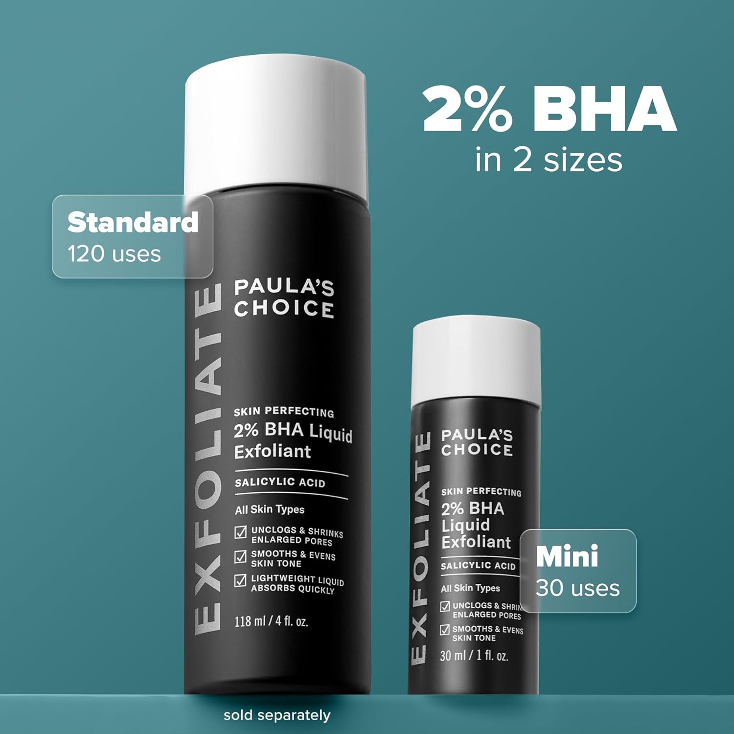 Paula's Choice SKIN PERFECTING 2% BHA Liquid Exfoliant with Salicylic Acid, Facial Polish for Pores, Wrinkles & Fine Lines, Suitable for Blackhead-Prone Skin, Fragrance-Free (Copy) (Copy)